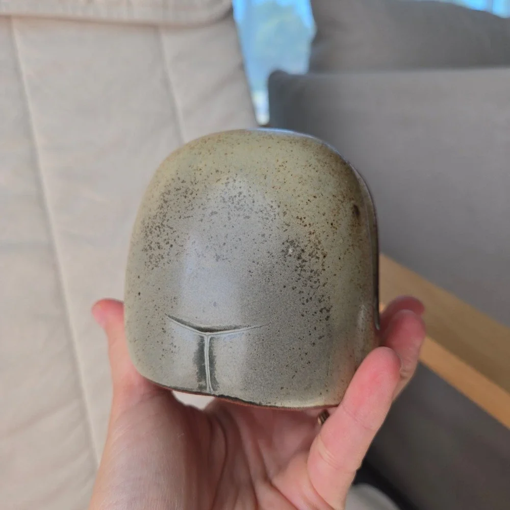 Happy Pig ceramic napkin holder